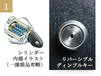 リバーシブルディンプルキー