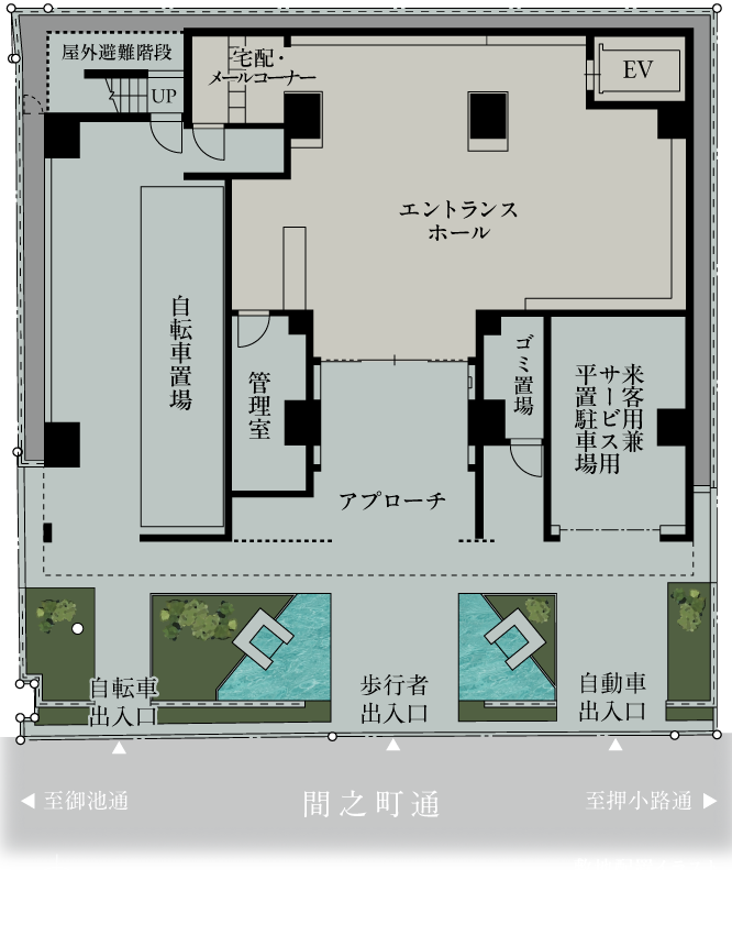 敷地配置イラスト